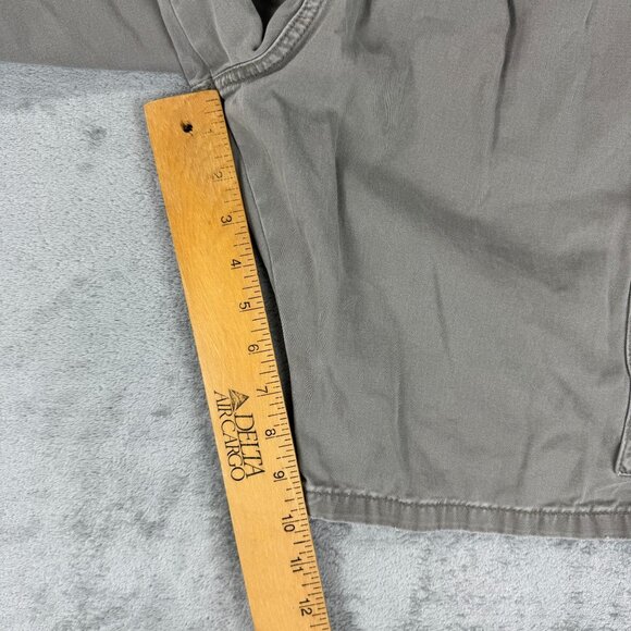 Wrangler Cargo Shorts Mens Distressed Grey Work Utility Casual Outdoor 10" Ins - Picture 8 of 9